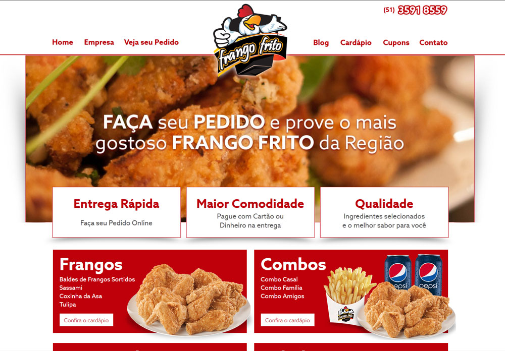 Criação de Sites para Restaurantes e Fast-Food
