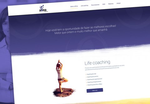 Criação de Site para Allma Coaching