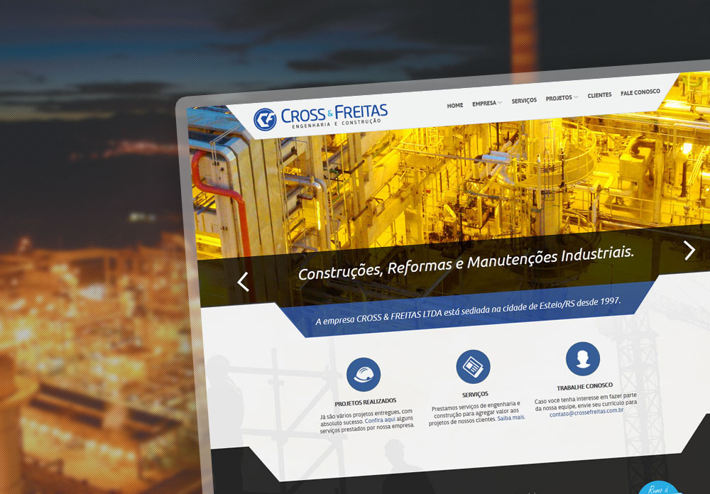Criação de Sites Construtora e Engenharia, Cross Criação de Sites Construtora e Engenharia, Cross