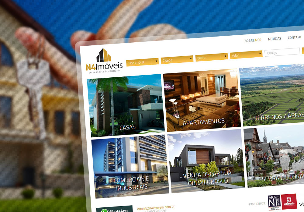 Criação de Sites Imobiliária, Corretores, Imóveis N4 Criação de Sites Imobiliária, Corretores, Imóveis N4
