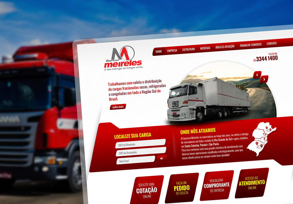 Criação de Sites Tranportadora Criação de Sites Tranportadora