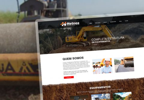 Montagem de Site para Hetrios Terraplanagem