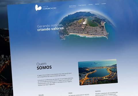 Montagem de Site para Lagoa Comunicação