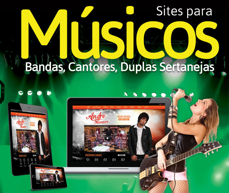 Criação de Sites para Músicos e Bandas Criação de Sites para Músicos e Bandas